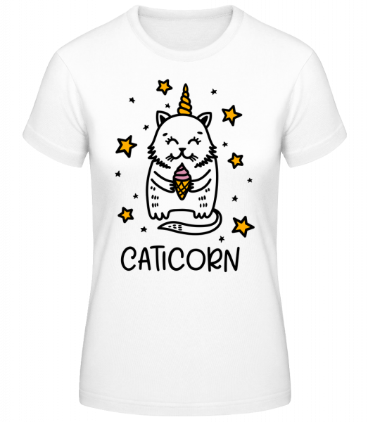 Caticorn - Women's Basic T-Shirt - White - Vorn