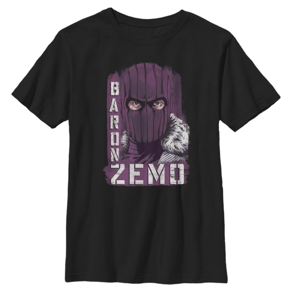 Marvel - The Falcon and the Winter Soldier - Baron Zemo Named Zemo - Kids T-Shirt - Black - Front