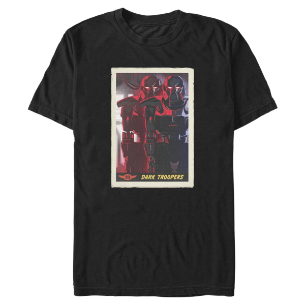 Star Wars - The Mandalorian - Dark Troopers Dark Trooper Card - Men's T-Shirt - Black - Front