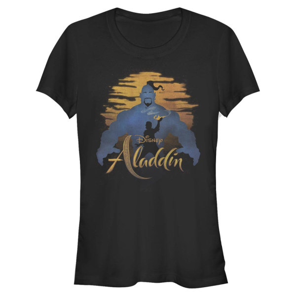 Disney - Aladdin - Skupina Genie Silhouette - Women's T-Shirt - Black - Front