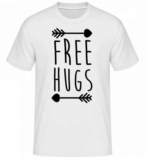 Free Hugs -  Shirtinator Men's T-Shirt - White - Vorn