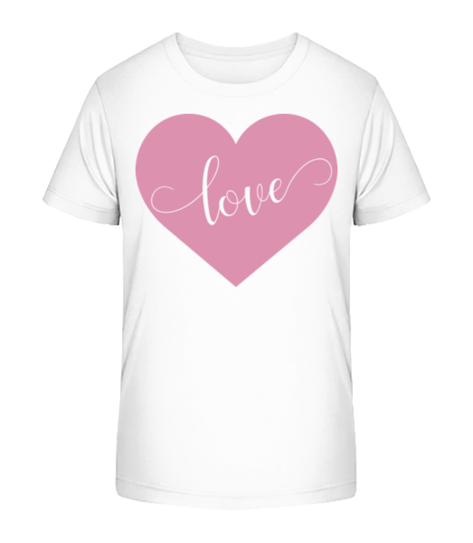 Love - Kid's Bio T-Shirt Stanley Stella - White - Front