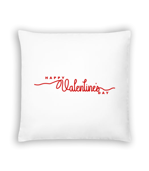 Happy Valentines Day - Cushion - White - Front