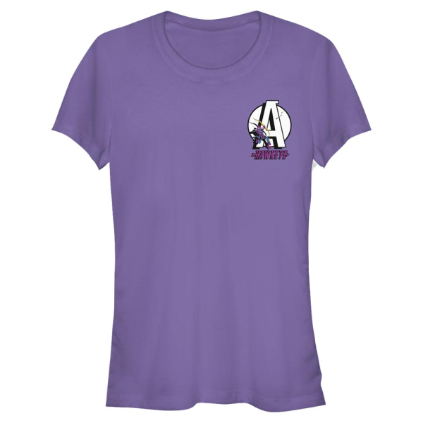Marvel - Avengers - Hawkeye Badge - Women's T-Shirt - Purple - Front