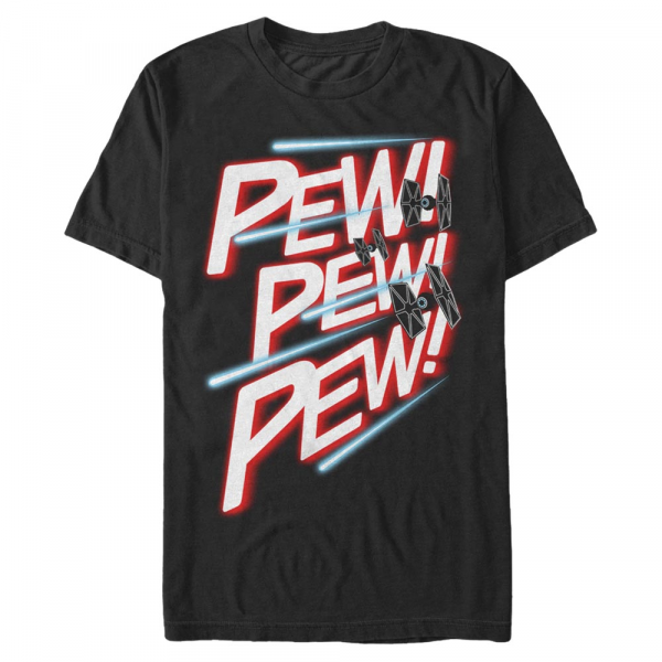Star Wars - Skupina Pew Pew Pew - Father's Day - Men's T-Shirt - Black - Front