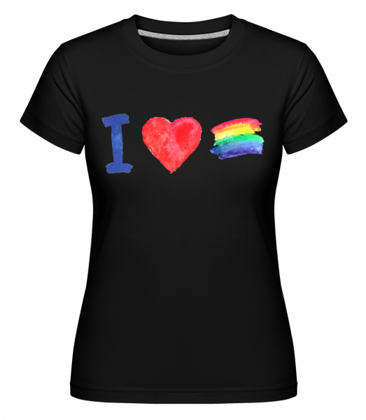I Love Rainbows -  Shirtinator Women's T-Shirt - Black - Vorn