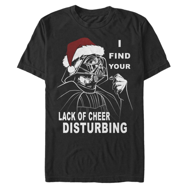 Star Wars - Darth Vader Vader Lack Of Cheer - Christmas - Men's T-Shirt - Black - Front