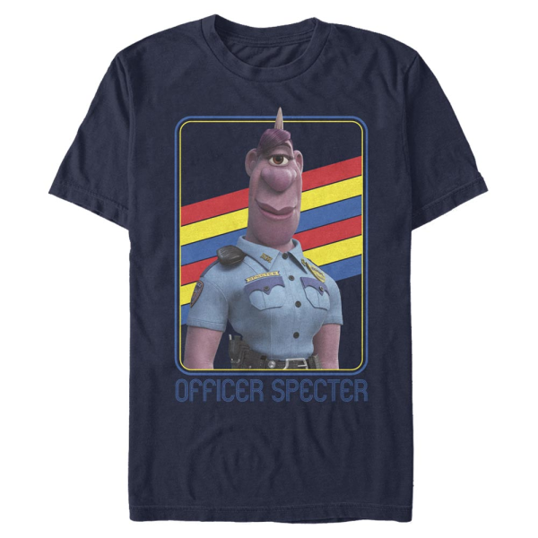 Pixar - Onward - Officer Specter Specter Rainbow - Men's T-Shirt - Navy - Front