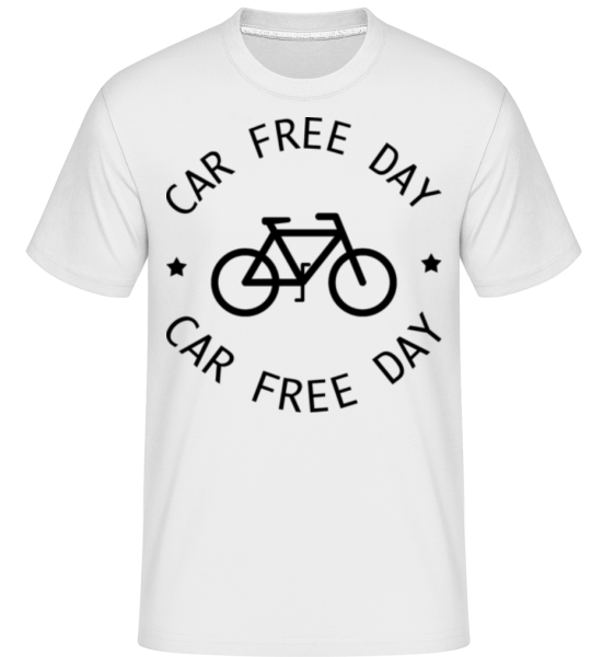 Car Free Day -  Shirtinator Men's T-Shirt - White - Front