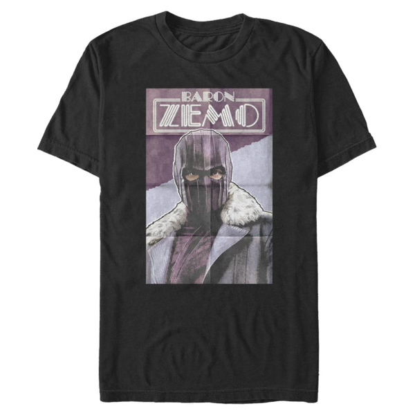 Marvel - The Falcon and the Winter Soldier - Baron Zemo Zemo Poster - Men's T-Shirt - Black - Front
