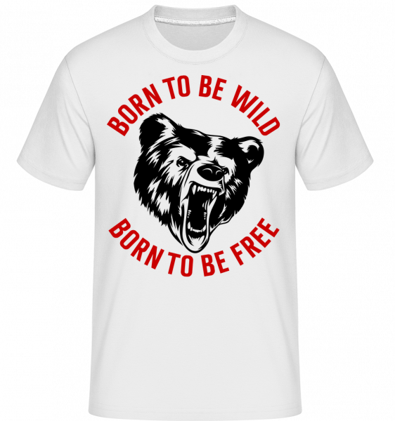 Born To Be Wild Red -  Shirtinator Men's T-Shirt - White - Vorn