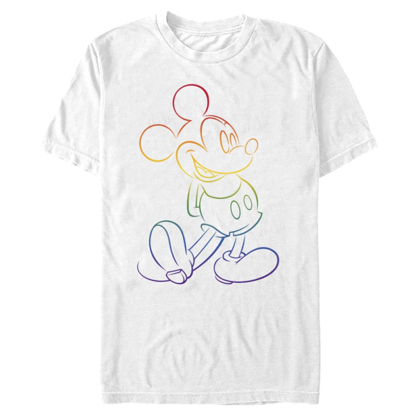 Disney Classics - Mickey Mouse - Mickey Big Pride - Pride - Men's T-Shirt - White - Front