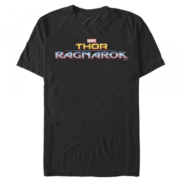 Marvel - Thor Ragnarok - Text Ragnarok Logo - Men's T-Shirt - Black - Front