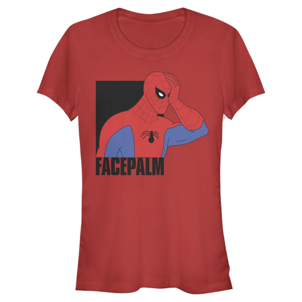Marvel - Spider-Man - Spider-Man Facepalm - Women's T-Shirt - Red - Front