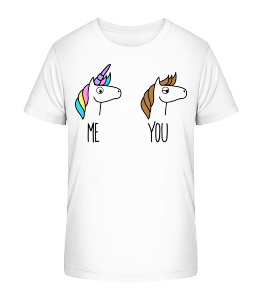 Me You Unicorns - Kid's Bio T-Shirt Stanley Stella - White - Front