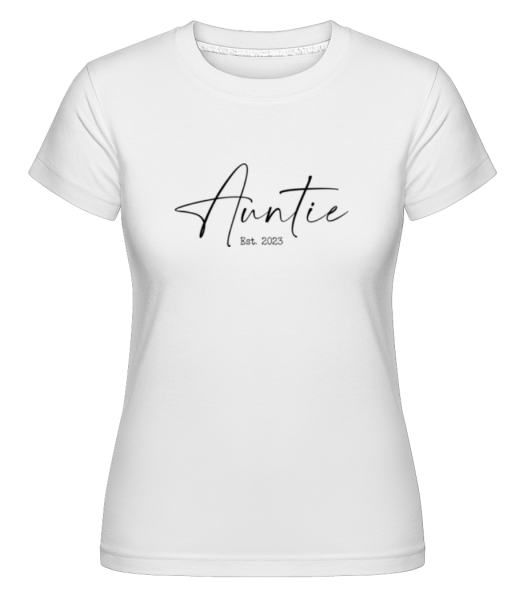 Auntie Est 2023 -  Shirtinator Women's T-Shirt - White - Front