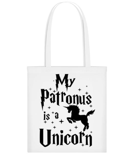 My Patronus Is A Unicorn - Tote Bag - White - Front