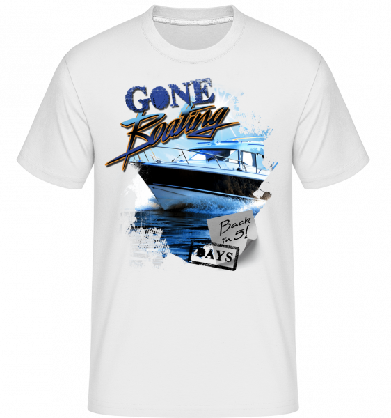 Gone Boating -  Shirtinator Men's T-Shirt - White - Vorn