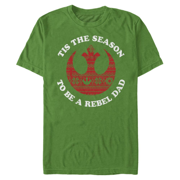 Star Wars - Rebel Dad - Christmas - Men's T-Shirt - Kelly green - Front