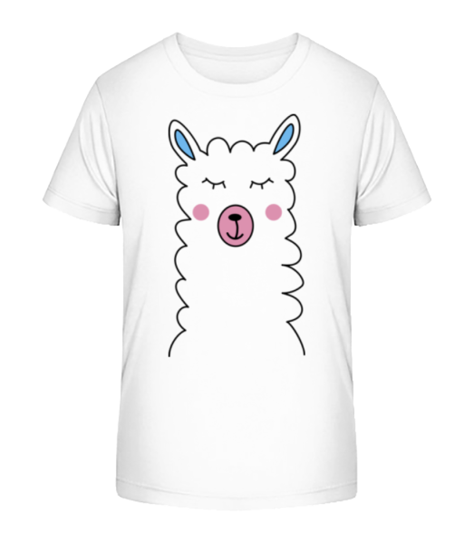 Cute Lama - Kid's Bio T-Shirt Stanley Stella - White - Front