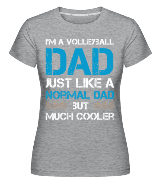 Volleyball Dad -  Shirtinator Women's T-Shirt - Heather grey - Front