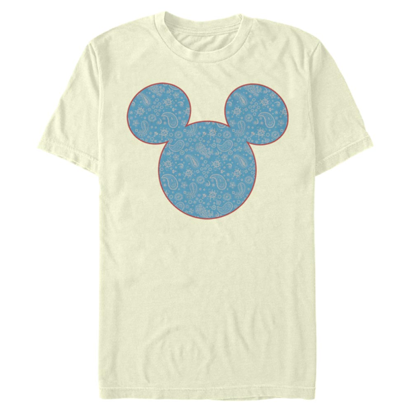 Disney Classics - Mickey Mouse - Mickey Americana Paisley - Men's T-Shirt - Cream - Front