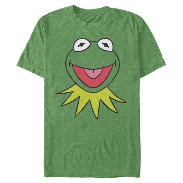 Disney Classics - Muppets - Kermit Big Face - Men's T-Shirt - Heather green - Front