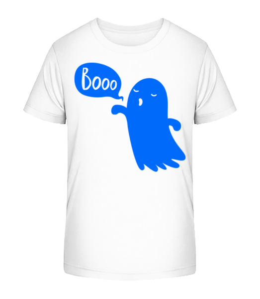 Booo Ghost - Kid's Bio T-Shirt Stanley Stella - White - Front
