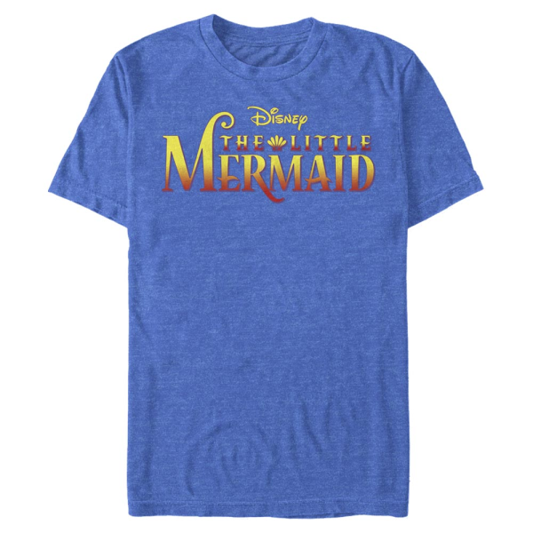 Disney Princesses - Logo Little Mermaid - Men's T-Shirt - Heather royal blue - Front