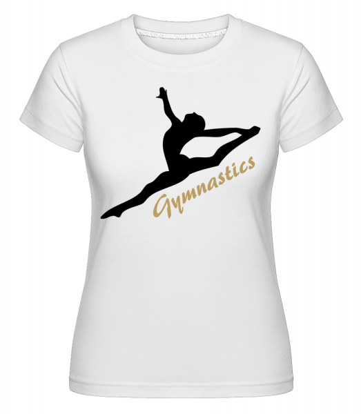 Split Jump Black -  Shirtinator Women's T-Shirt - White - Vorn