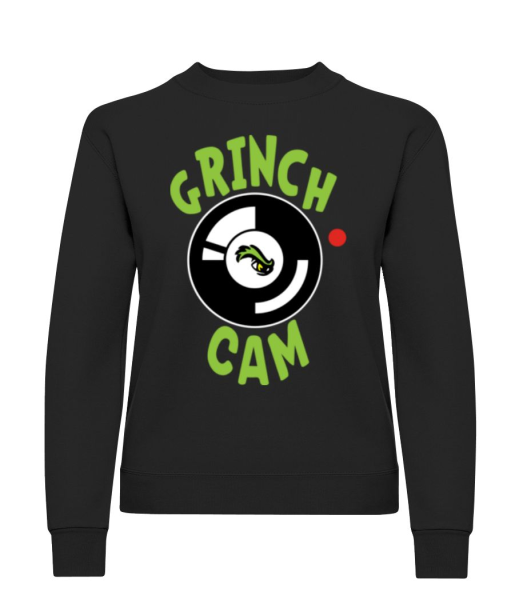 Grinch Cam 1 - Women's Sweatshirt - Black - Front
