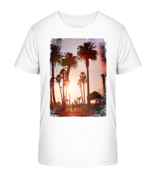 Palm Promenade - Kid's Bio T-Shirt Stanley Stella - White - Front
