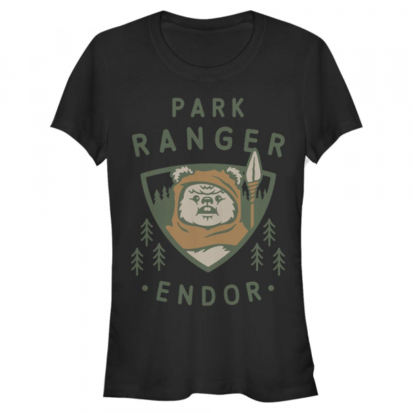 Star Wars - The Mandalorian - The Child Park Ranger - Women's T-Shirt - Black - Front