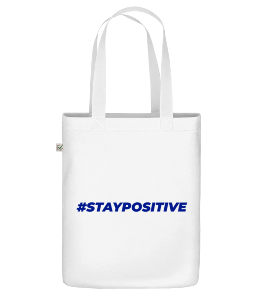 Staypositive - Organic tote bag - White - Front