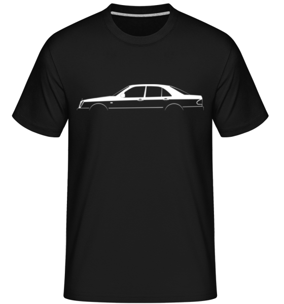 'Mercedes E W210' Silhouette -  Shirtinator Men's T-Shirt - Black - Front
