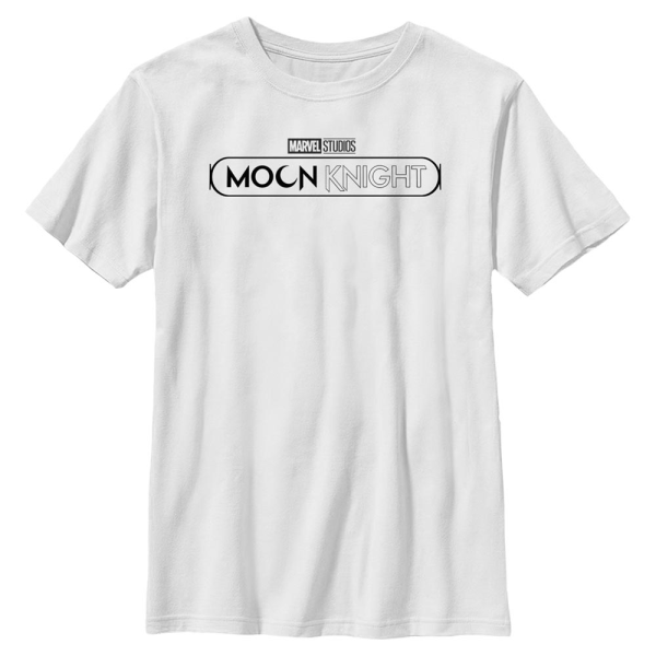 Marvel - Moon Knight - Logo Black - Kids T-Shirt - White - Front