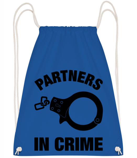 Partners In Crime - Drawstring Backpack - Royal Blue - Vorn