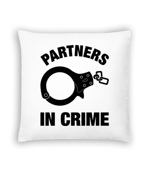 Partner in crime - Cushion - White - Front
