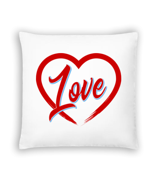 Heart Love - Cushion - White - Front