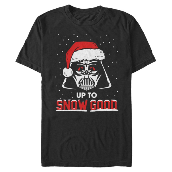 Star Wars - Darth Vader Snow Good - Christmas - Men's T-Shirt - Black - Front