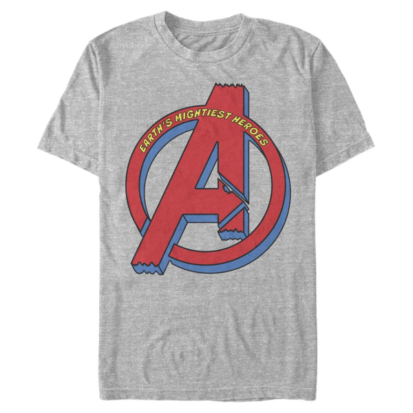 Marvel - Avengers - Logo Avengers Mightiest - Men's T-Shirt - Heather grey - Front