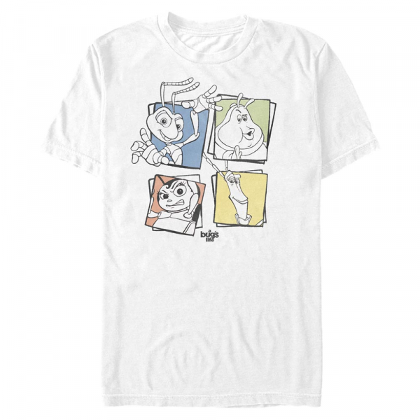 Pixar - A Bug's Life - Skupina Four Up - Men's T-Shirt - White - Front