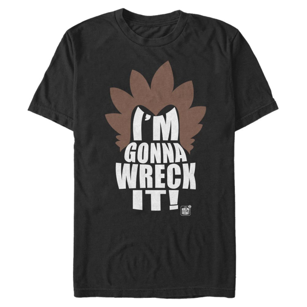 Disney - Wreck-It Ralph - Quote Wreck Hair - Men's T-Shirt - Black - Front