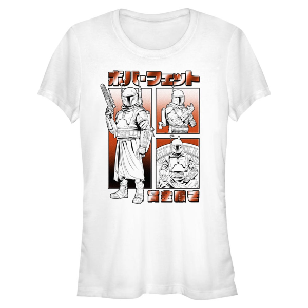 Star Wars - The Mandalorian - Boba Fett Boba Manga - Women's T-Shirt - White - Front