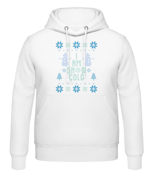 I Am Snow Cold - Men's Hoodie - White - Front