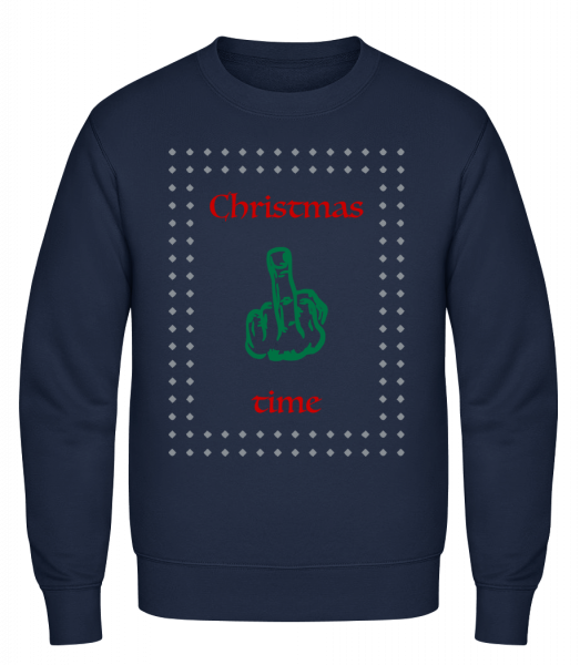 Christmas Time - Men's Sweatshirt - Navy - Vorn