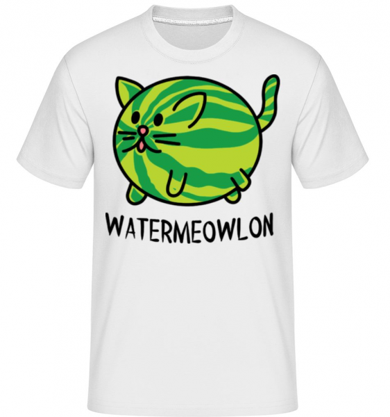 Watermeowlon -  Shirtinator Men's T-Shirt - White - Front