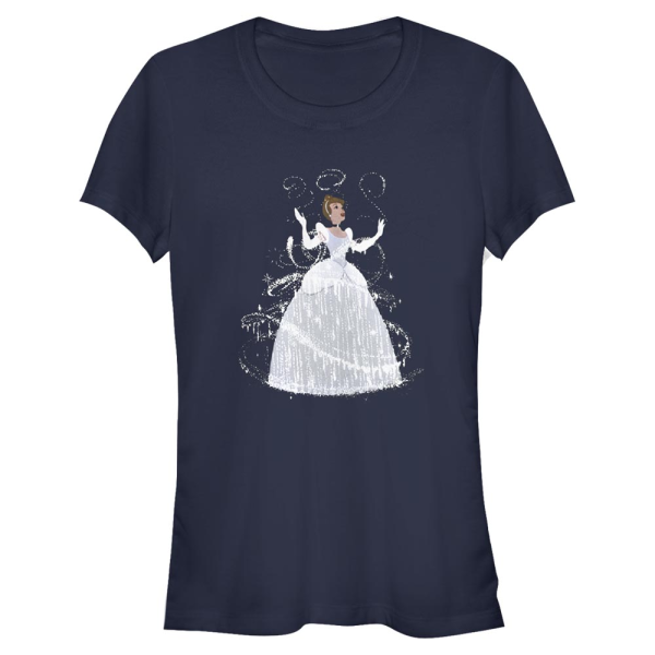 Disney - Cinderella - Popelka Transformation - Women's T-Shirt - Navy - Front