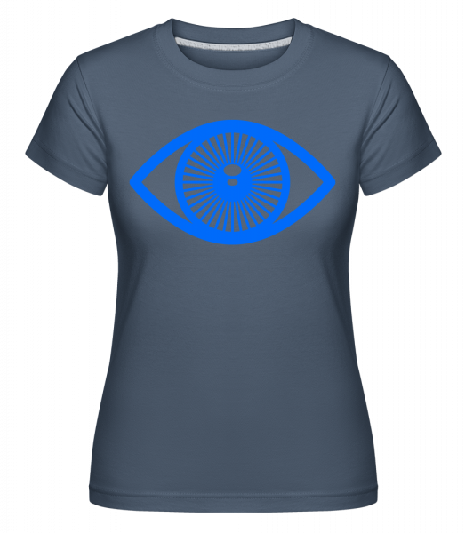 Eye -  Shirtinator Women's T-Shirt - Denim - Vorn