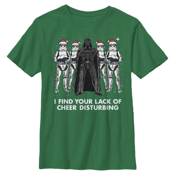 Star Wars - Darth Vader & Stormtroopers Holiday Cheer - Christmas - Kids T-Shirt - Kelly green - Front